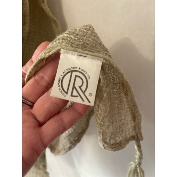 R Fashion Tasseled Beige Soft Light Weight One Size Fits Most Boho Cardigan - Picture 10 of 12